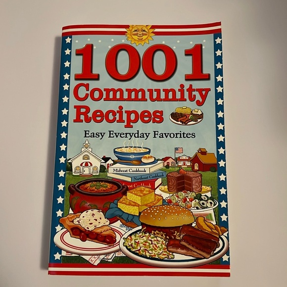 1001 Community Recipes paperback - Picture 1 of 3